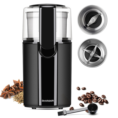 Easy Clean Detachable Home Electric Coffee Grinder Removable Cup